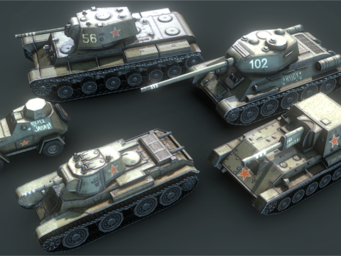 Soviet Tank Low Model 3D 模型