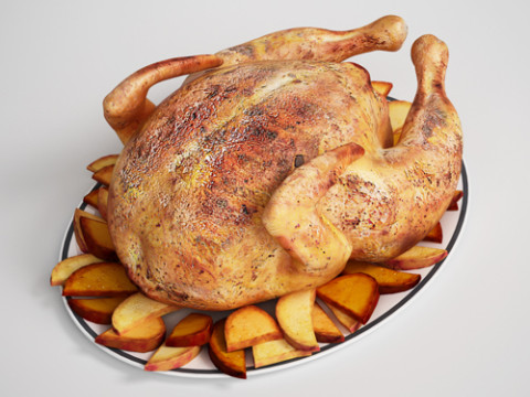 20 food models Modelo 3D