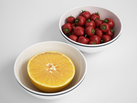 20 food models Modelo 3D