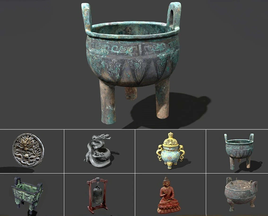 Antique realistic model 3D Model .c4d .max .obj .3ds .fbx .stl .blend 