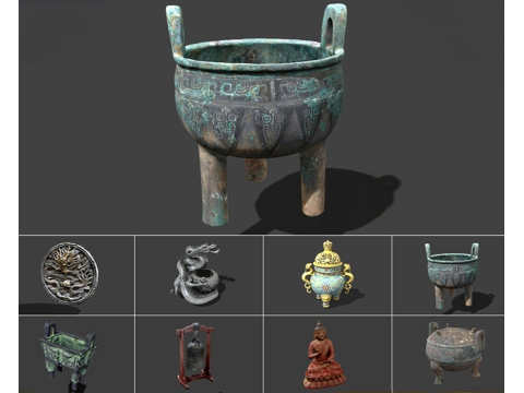 Antique realistic model 3D 模型