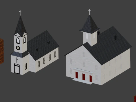 Wild West Low Model 3D Model