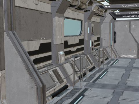 Sci Fi Channel and Gate 1 3D 모델