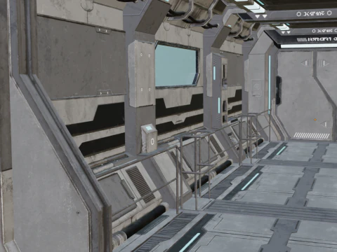 Sci Fi Channel and Gate 1 3D Model