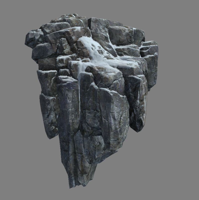 Pietra realistica a basso profilo Modello 3D .c4d .max .obj .3ds .fbx .stl .blend