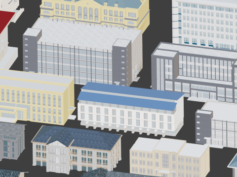 Konut binası inşaatı 3D Model