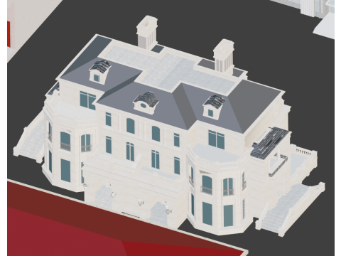 Konut binası inşaatı 3D Model