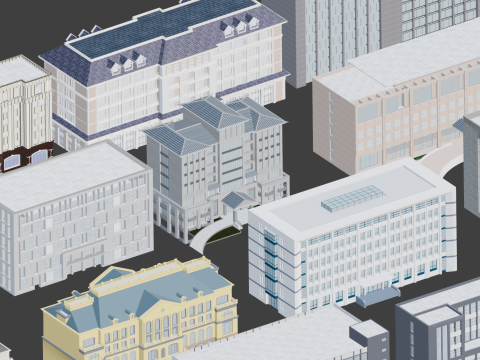 Konut binası inşaatı 3D Model