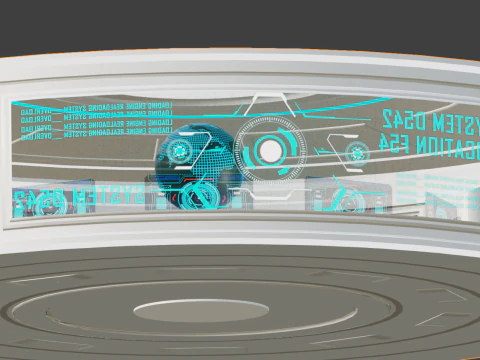 Научно-фантастические сценарии будущего 3D Модель