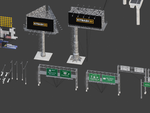 Städtische Straßenanlagen 3D Modell