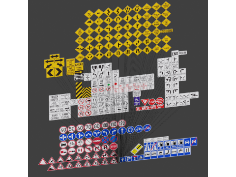 Städtische Straßenanlagen 3D Modell