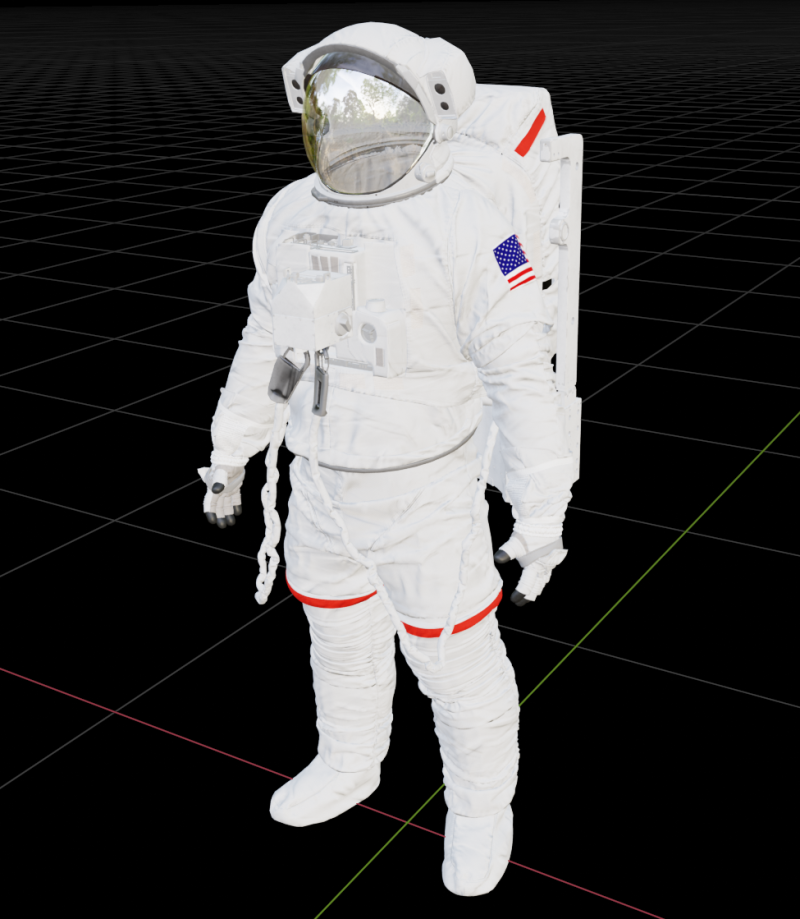 NASA space suit 3Dモデル .c4d .max .obj .3ds .fbx .stl .blend
