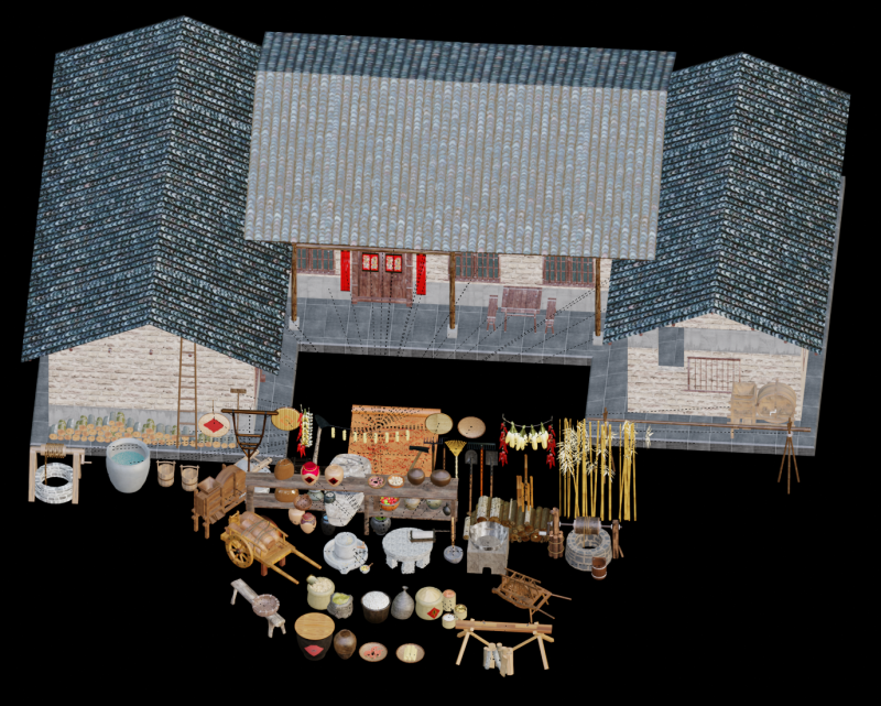 Agricultural tools and supplies for farmhouses Modelo 3D .c4d .max .obj .3ds .fbx .stl .blend