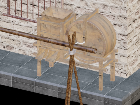 Agricultural tools and supplies for farmhouses Modelo 3D