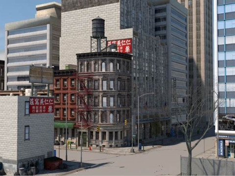 5 sets of urban blocks 3D Model
