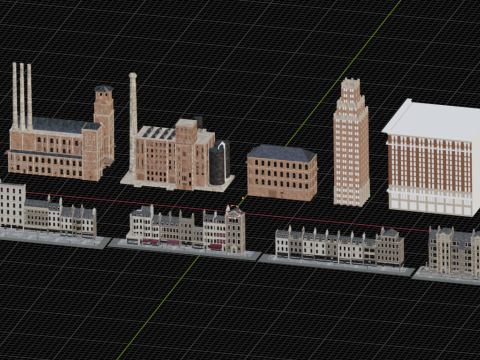 Industrial era architecture Modelo 3D