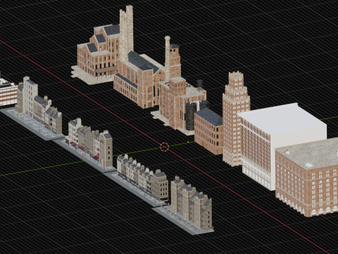 Industrial era architecture 3D Model