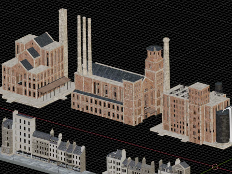 Industrial era architecture 3D Model