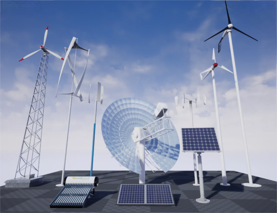 Clean energy equipment 3D Model .c4d .max .obj .3ds .fbx .stl .blend 
