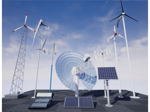 Clean energy equipment 3D Model