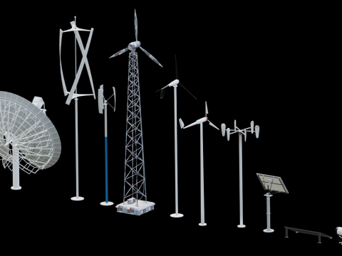 Clean energy equipment 3D मॉडल