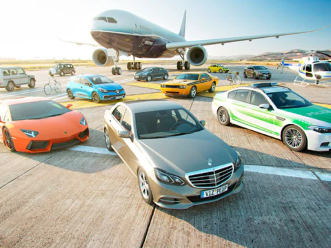 Una raccolta di 40 mezzi di trasporto automobili aeroplani biciclette moto yacht barche a vela Modello 3D