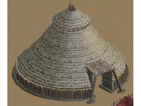 Primitive tribal architecture 3D Model