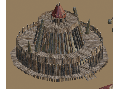 Primitive tribal architecture 3Dモデル
