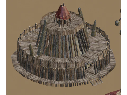 Primitive tribal architecture 3D Model
