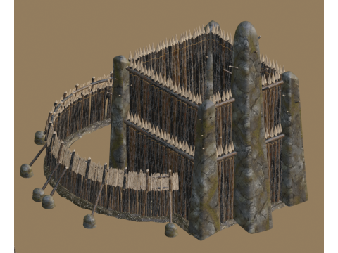 Primitive tribal architecture 3Dモデル