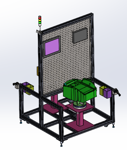 Seat Backrest Cover Assembly Station SolidWorks 3D Modelo 3D .c4d .max .obj .3ds .fbx .stl .blend 