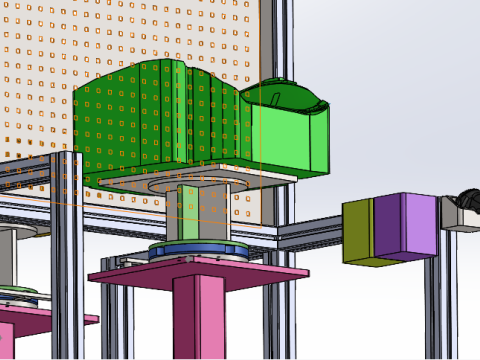 Seat Backrest Cover Assembly Station SolidWorks 3D Modelo 3D