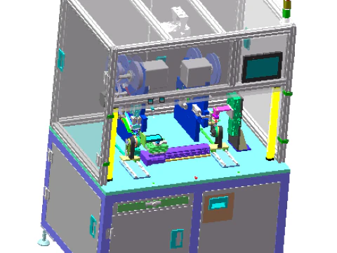 Máquina laminadora de piezas de dispositivo sonar Modelo 3D
