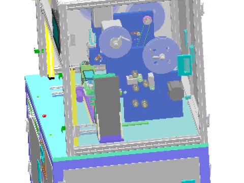 Sonar device parts laminating machine 3D Model