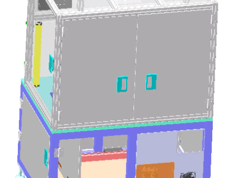 Sonar device parts laminating machine 3D Model