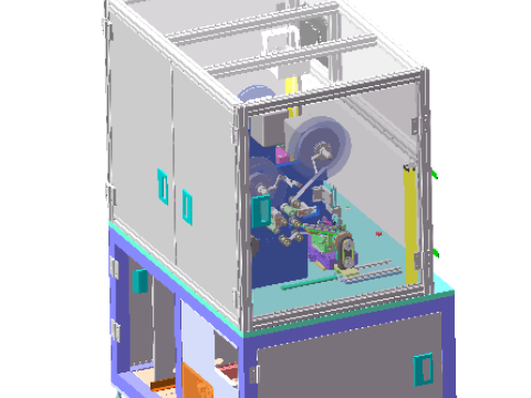 Sonar device parts laminating machine Model 3D