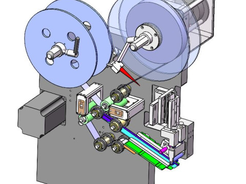 Sonar device parts laminating machine Model 3D