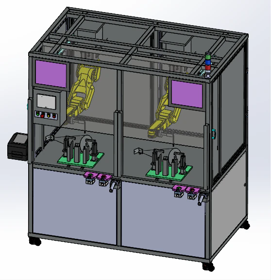 Collaborative Robot Inspection Station SolidWorks 3D 3D Model .c4d .max .obj .3ds .fbx .stl .blend 