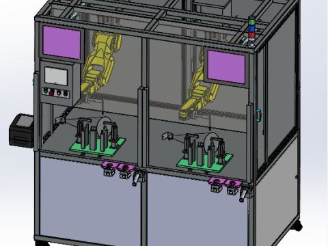 Collaborative Robot Inspection Station SolidWorks 3D 3D मॉडल