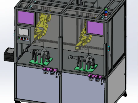 협동로봇 검사장 SolidWorks 3D 3D 모델