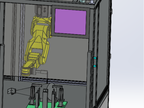 Collaborative Robot Inspection Station SolidWorks 3D 3D मॉडल