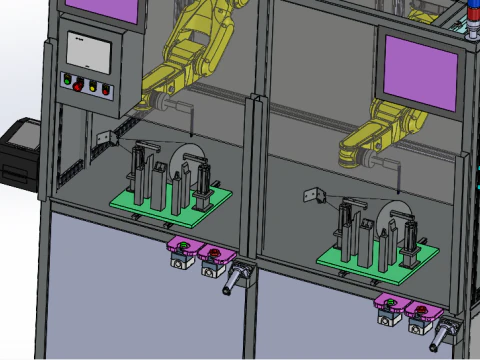 Collaborative Robot Inspection Station SolidWorks 3D 3D Model