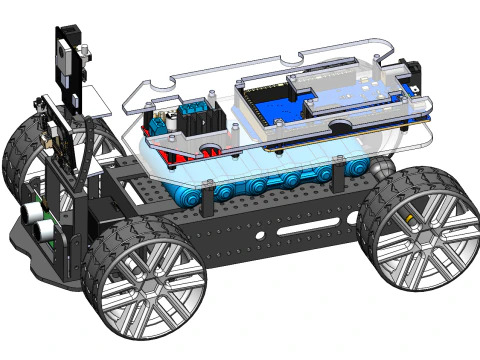 Walking car SW20 editable 3D Model