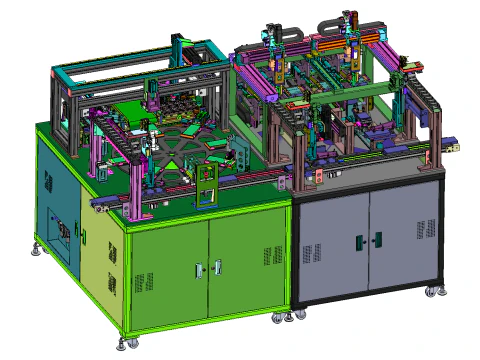 Montaż maszyny do zaklejania i etykietowania pudełek SW19 edytowalny Model 3D