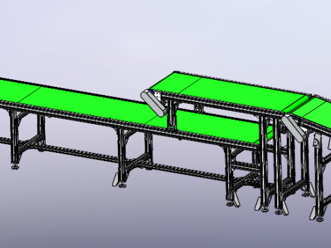 Double layer belt with slope sw22 editable 3D मॉडल