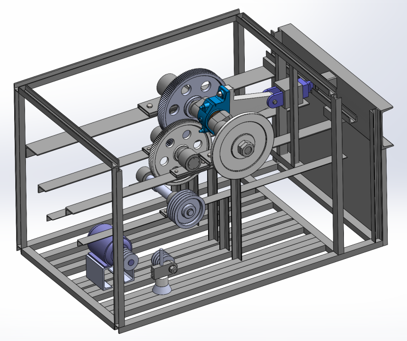 Horizontal Rebar Cutting Machine SW21 Editable 3D Model .c4d .max .obj .3ds .fbx .stl .blend