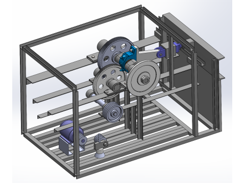 Horizontal Rebar Cutting Machine SW21 Editable 3D मॉडल
