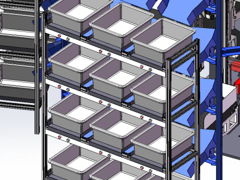 Circular multi-layer rotating multifunctional equipment 3D Model