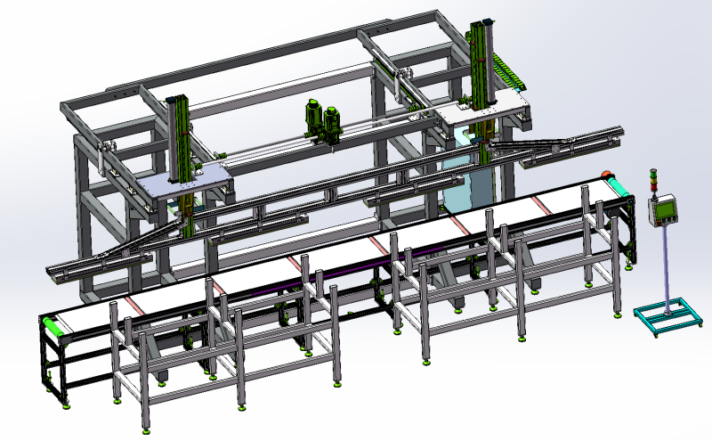 Integrated heavy-duty loading truss manipulator 3D Modell .c4d .max .obj .3ds .fbx .stl .blend
