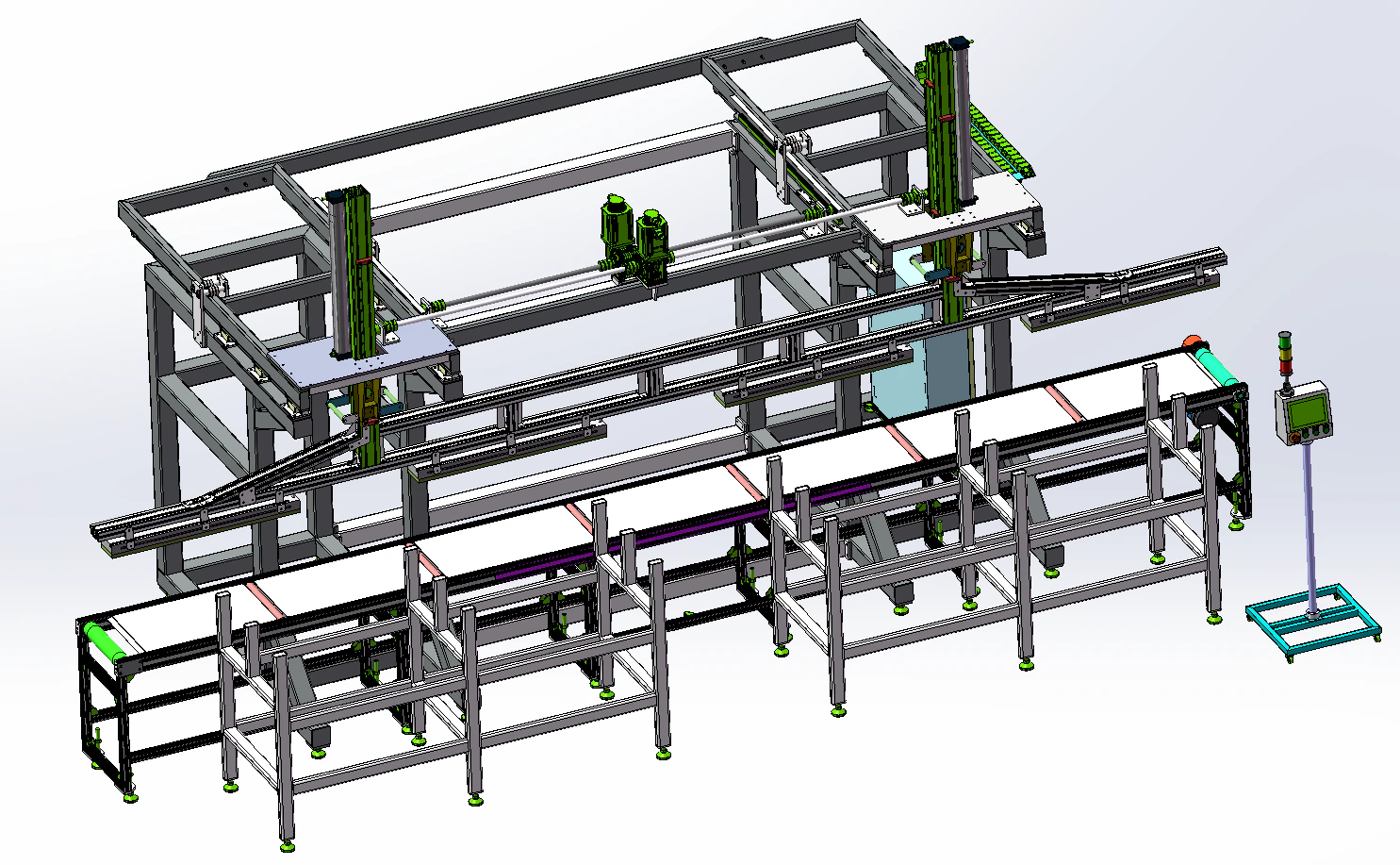 Integrated heavy-duty loading truss manipulator 3D Model .c4d .max .obj .3ds .fbx .stl .blend